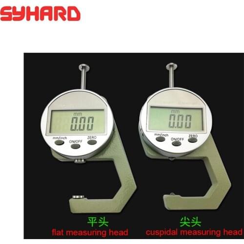 Electronic Thickness Gauge Cuspidal And Flat Measuring Head Electronic Digital