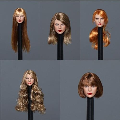 GACTOYS GC042 1/6 American Singer Taylor Head Sculpt Female Soldier Head Carving Fit 12'' Action Figure Body In Stock