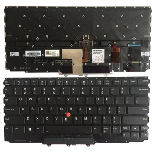 New US laptop keyboard for Lenovo IBM ThinkPad X1 yoga 2nd 2017 US keyboard Backlit