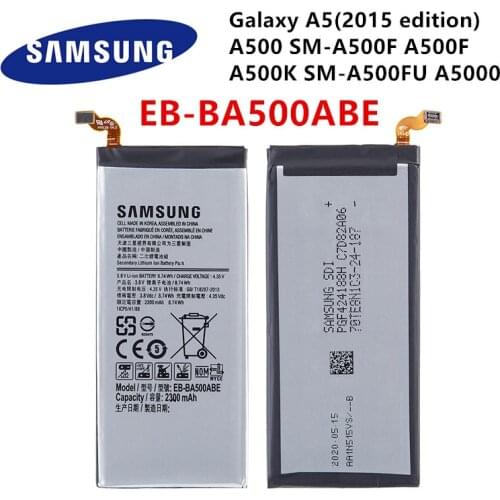 SAMSUNG Orginal EB-BA500ABE 2300mAh Battery For Samsung Galaxy A5(2015 edition) A500 SM-A500F A500K SM-A500FU A5000 A5009