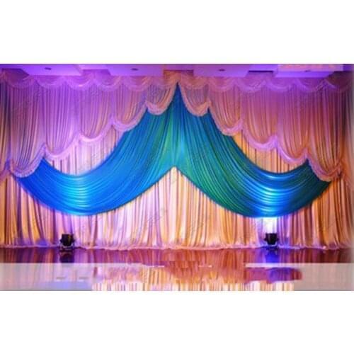 Romantic The Wedding arrangement stage curtain 3mx6m background Wedding backdrop marriage background