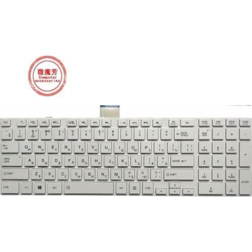 Russian FOR TOSHIBA MP-11B56SU-5281 0KN0-ZW3RU23 NSK-TVBSU 9Z.N7USU.B0R RU laptop keyboard white