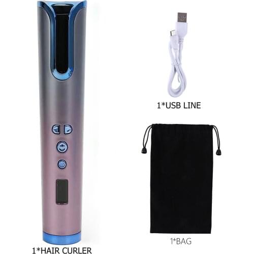 Professional Hair Curler Automatic Curling Iron Hair Wave Curls Hair Styler Ceramic Hair Crimper Iron LCD Display Curling Wand