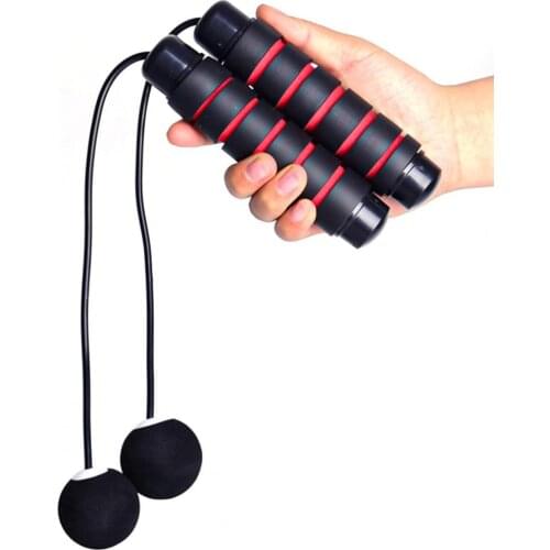 1 Pair Jump Rope Ropeless 360 Degrees Rotation Rubber Ball Tangle-Free Speed Skipping Rope for Fitness Exercise Jump Rope