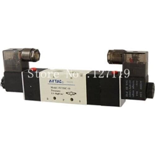 Solenoid Valve Five Way Ports Three Position 4V330C-10 1PC