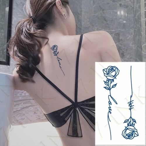 Juice Waterproof Temporary Tattoo Stickers Arrow Cat Heart Rose Flower Bird Body Art Fake Tatto Keeps 7-15 Days for Women Men