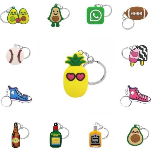 1Pc Cute anime Figure PVC Key Chain Birthday Gift Fashion Charm Trinket Lovely Key Holder Accessory Jewelry