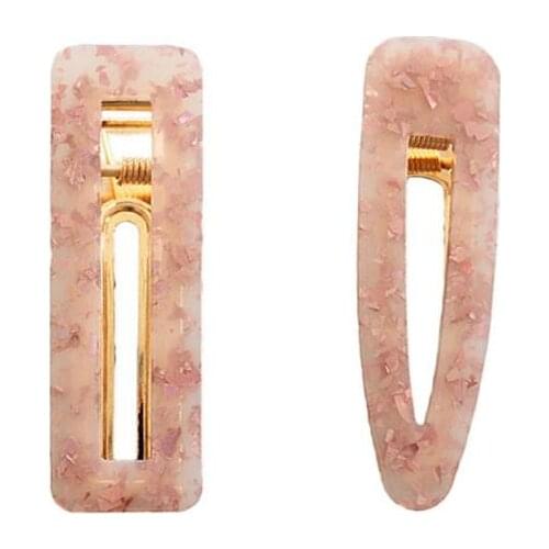 1pc Vintage Hollow Geometric Hairpins Fashion Acrylic Bangs Apparel Accessories Clip Hair Accessories Generous Design Daily Wear