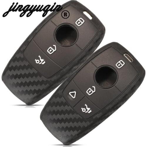Silicone 10pcs Silicone Smart Remote Car Key Case Cover 3/4Button For Mercedes Benz A-class E200 E300 E350 E450 Holder Protector