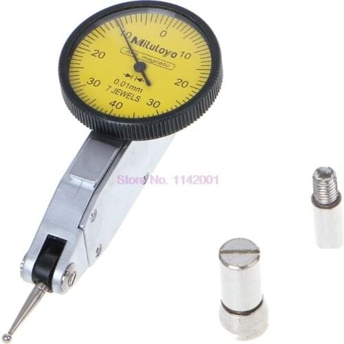100PCS 0-0.8mm Level Gauge Scale Precision Metric Dovetail Rails Dial Test Indicator Dial indicator Measuring Instrument Tool