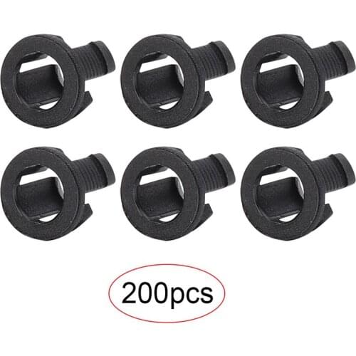 200PCs Diode Mount LED Holder Electronic Component Accessory Diode Bracket Mount Plastic Black 5mm