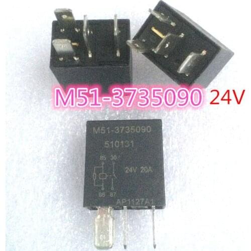 3pcs M51-3735090 510131 for Ford car relay 24V 20A 4feet