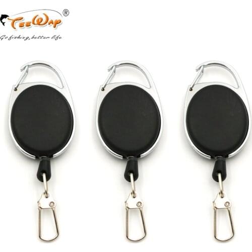 3Pcs/Lot Fly Fishing Zinger Retractor Tools Holder Extractor Stopper Keeper Tether Retractable Reel Badge Holder Accessories