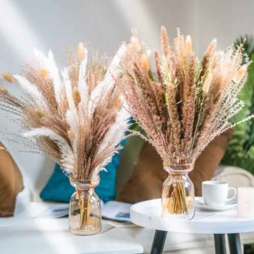 30pcs Pampas Grass High Quality Artificial Flowers Dried Plant Diy House Scandinavian Home Decor Garden Party Gazebos Decoration