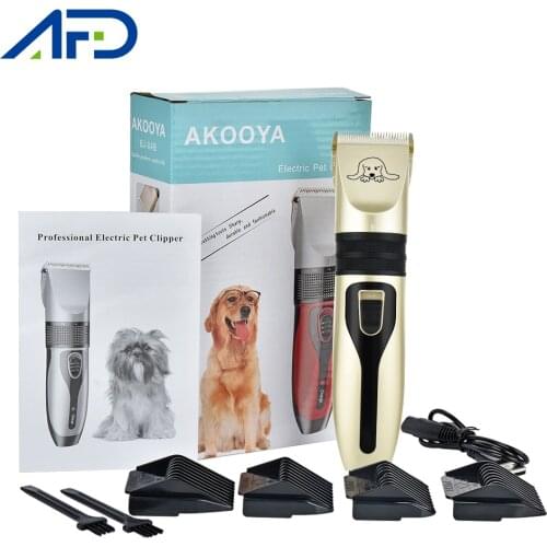 AFDEAL Electric Pet Clipper Rechargeable Pet Dog Hair Trimmer Kit Pet Dog Cat Grooming Haircut Shaver Machine US UK Dropshipping