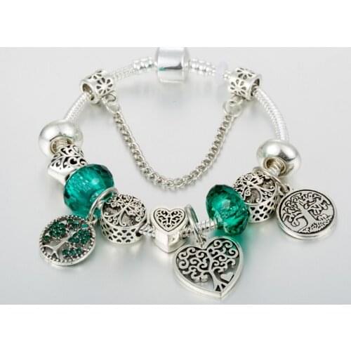 ANNAPAER 2019 New Dropshipping Hot Sale Beads With Tree of Life for Women Fashion Jewelry Fit Original Bracelets Pulseira B19052