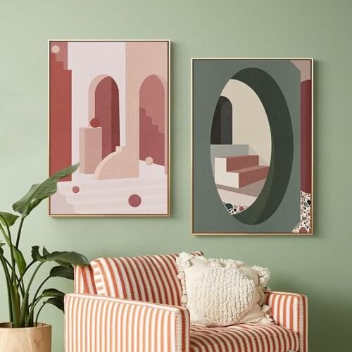 EECAMAIL 5d diamond art painting Modern Luxury abstract art architectural No Frame Cross stitch kits Full diamond embroidery