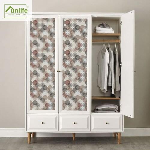 Funlife® 45x150cm Wardrobe Stickers Self adhesive Easy to Clean Bathroom Waterproof Tile Stickers Home Decoration Wall Stickers