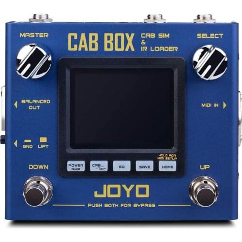 JOYO CAB BOX Multi Effect Pedal Support IR Loading AMP Pedal Effect 4 Tube Power AMP Simulations Cabinet Modeling Pedal