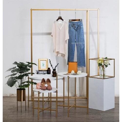 Clothing store combination booth high and low water table display creative island decoration high-end shop window decorations