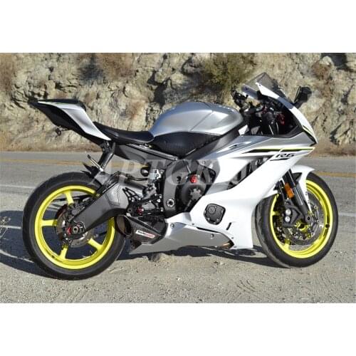 New ABS Motorcycle Fairing Kits Fit For Yamaha YZF 600 R6 2017 2018 2019 2020 R6 17 18 19 20 Bodywork Set Custom White Gray
