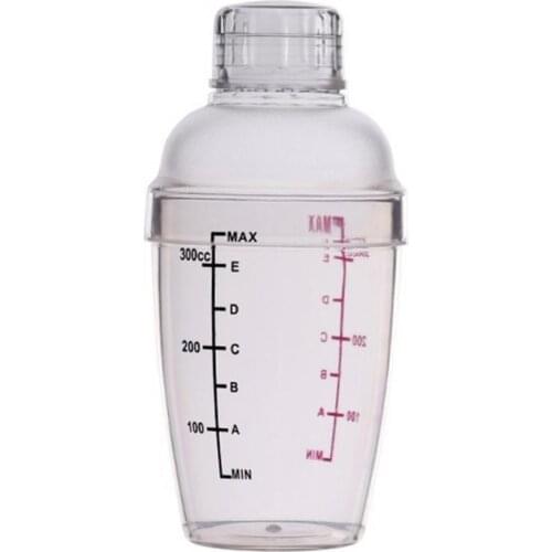 350/500/700/1000ml 2021 New Wine Mixer Transparent Dual Scale PC Cold-resistant Heat-resistant Grams Cocktail Shaker Cup Barware