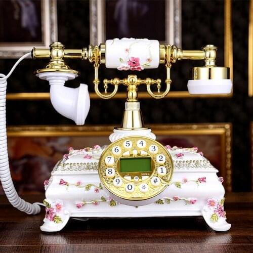 Top God fashion originality telephone, antique European style rural retro telephone, home office phone Landline art gift craft