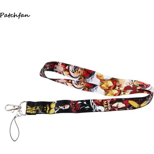 AD742 Patchfan Anime Man Phone Lanyard Keychain Lanyards for keys Badge ID Fashion Neck Straps Accessories Gifts