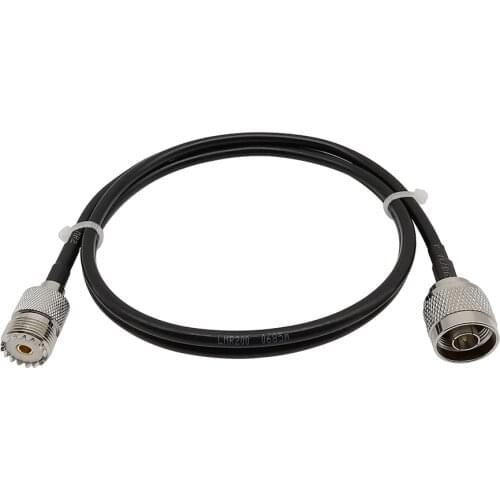 LMR-195 N Type Male to UHF Female SO-239 PL259 Two-Way Radio Antenna RF Pigtail Cable 1/3/5/8/10/12/15M