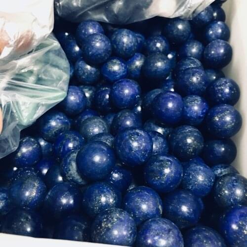 Natural lapis lazuli crystal ball Feng Shui ornaments Round beads small ball energy spar wholesale