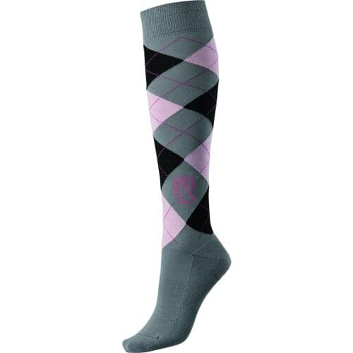 Pramoda Horse Riding socks men and women Checked Knight Long Socks Equestrian boots long sport socks