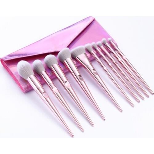 New Fashion Style Luxury profession 10 pcs Makeup Brush Set Make-up Toiletry Kit Make Up Brush Set Cosmetics Beauty Tools