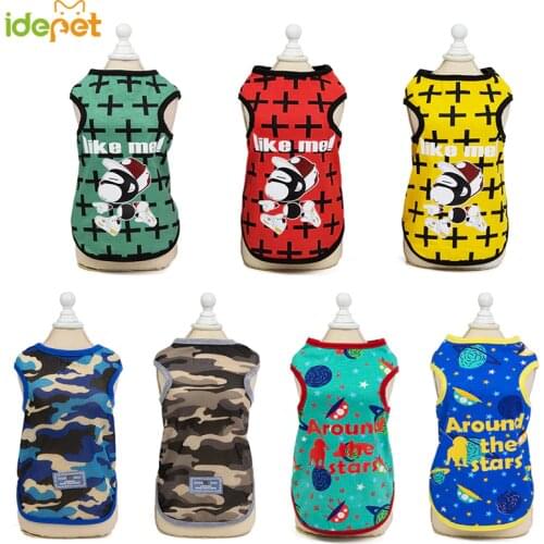 Clothes For Dogs Pet Clothes for Cats Vest Shirt Cotton Clothing For Dog Clothes Jacket Vests Pajamas Rompers dog accessories