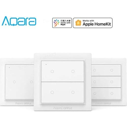 Original Aqara OPPLE Wireless Smart Switch Work With Apple HomeKit and Mihome App - Two/Four/Six Buttons