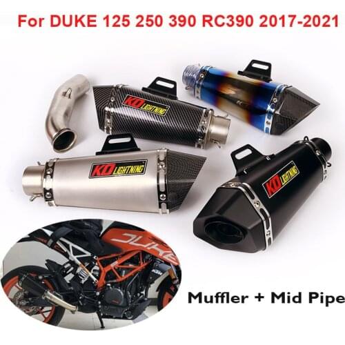 For DUKE 390 RC390 Motorcycle Exhaust Middle Link Connector Muffler Baffle DB Killer Silencer for KTM DUKE 250 125 390 2017-2020