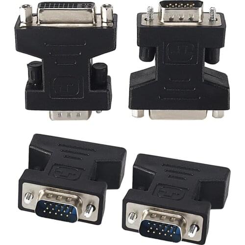 For VGA male to DVI 24 + 5-pin female converter DVI to VGA adapter 1080pDVI converter for computer PC laptop C11