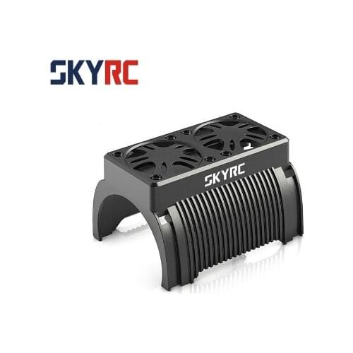 SKYRC Motor Heat Sink With Two Cooling Fans for 1/5 Scale RC Car Motor X528 Brushless Motor Diameter 55mm Motor Cooling Fan