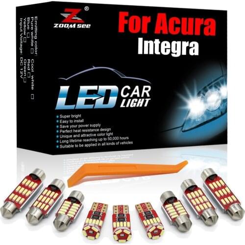 GBtuning LED For Acura Integra 1986-2001 Error Free Vehicle Indoor Map Reading Trunk Lamp Interior Light Auto Parts Kit Canbus