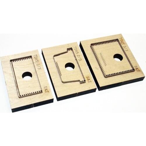 DIY leather card holder bag set hand punch tool knife mould 3pcs/set