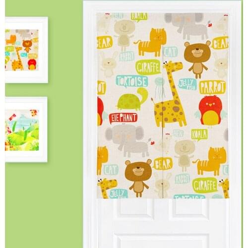 Nice Curtains Beautiful Linen Cotton Lovely Cartoon Children study&bedroom Width 85cm,Length 90cm/120cm,Curtains For Children