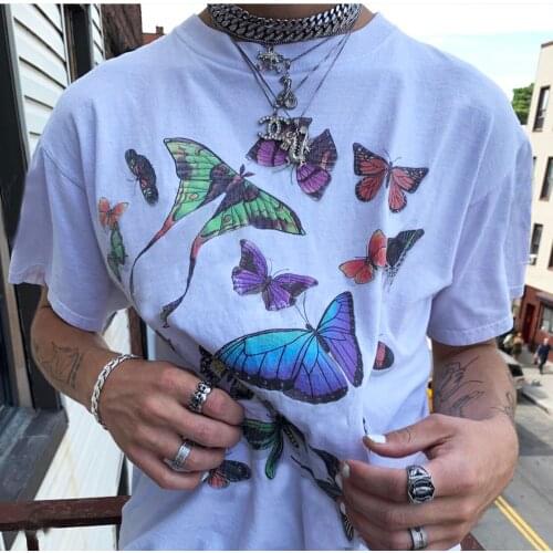 Sunfiz YF Kite Butterfly Spring Summer Tees Protect Papillons, Vintage Butterfly Shirt, Butterfly Poster T-shirt