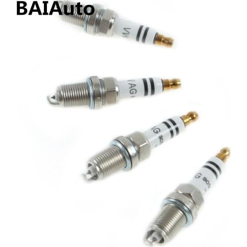 06H 905 611 4PCS Iridium Spark Plug For VW Golf Jetta Passat Tiguan Audi A3 A4 A6 Q3 TT Allroad 2.0L 06H 905 604 101 905 631 G