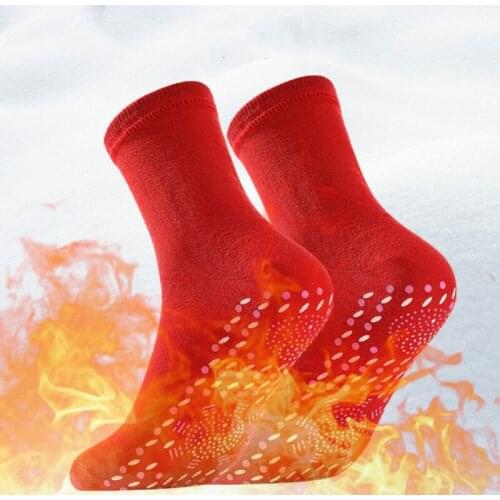 Tourmaline Magnetic Therapy Winter Warm Massage Sock Unisex Self-heating Magnetic Socks insoles for Women Men Self Heated Socks