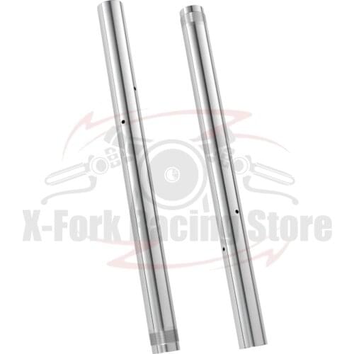 Fork Tubes Front Inner Pipes Silver Pair For KAWASAKI ZX-10R 2008-2010 2009 44013-0105-18R 44013-0106-18R 43x555mm