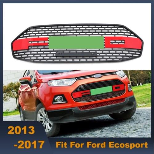 High Quality ABS Front Middle Grille Front Bumper Grille For Ford Ecosport 2013~2017