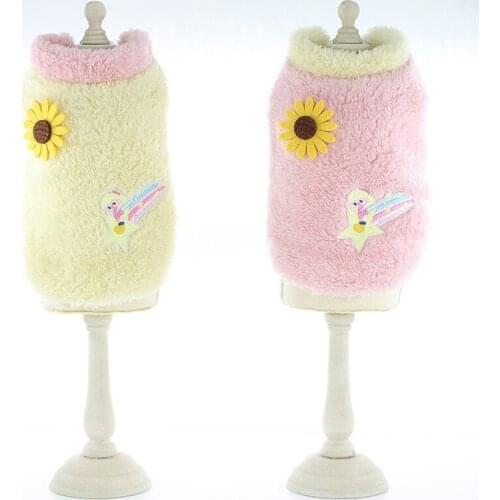 High Quality Autumn Winter Pet Puppy Cat Coat Sweat Color Warm Dog Winter Clothing For Small Dogs Teddy French Bulldog Outfit