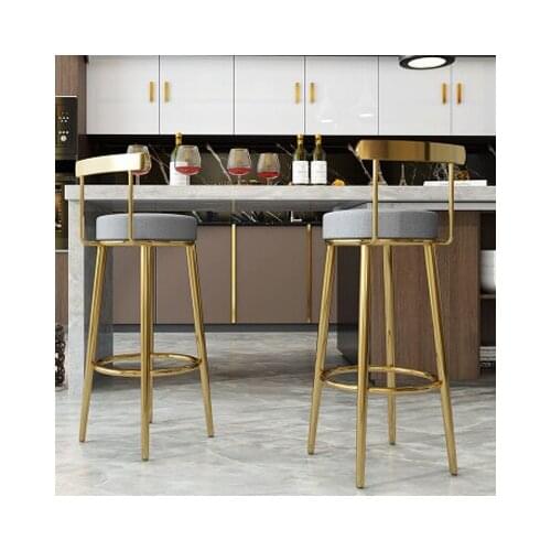Chinafurniture Nordic web celebrity chair creative dining chair gold high chair front desk receptionist chair household stool
