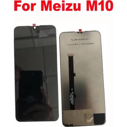 100% Tested Best Working Glass Panel LCD Display Touch Screen Digitizer Assembly Sensor For Meizu M10 6.5" Mobile Pantalla