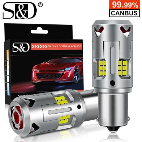 2Pcs CanBus No Error 30W T20 LED Bulb P21W PY21W 7440 BAU15S BA15S LED Car Turn Signal Light No hyper Flash Yellow White Lamp