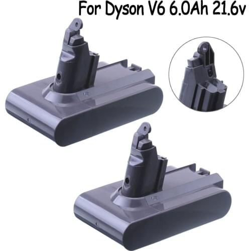 21.6V 6000mAh Replacement Li-ion Battery for Dyson Vacuum Cleaner SV09 SV07 SV03 DC58 DC61 DC62 DC74 V6 965874-02 animal Battery